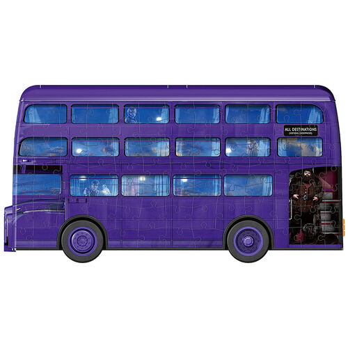 Ravensburger Puzle 3D Autobús Noctámbulo 216 Piezas - portalápices