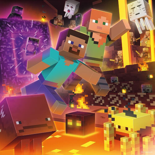 Ravensburger Puzle Minecraft Biomas 3x49 Piezas