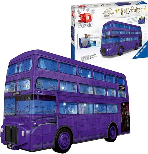 Ravensburger Puzle 3D Autobús Noctámbulo 216 Piezas - portalápices