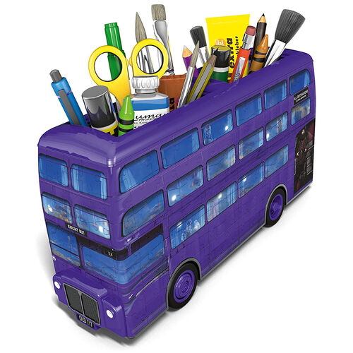 Ravensburger Puzle 3D Autobús Noctámbulo 216 Piezas - portalápices