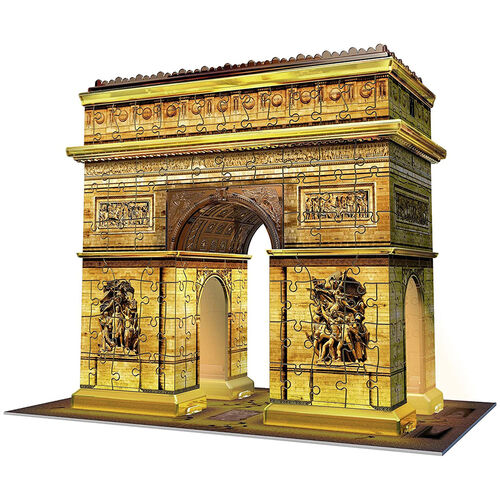 Ravensburger Puzle 3D Arco del Triunfo de Noche 216 Piezas
