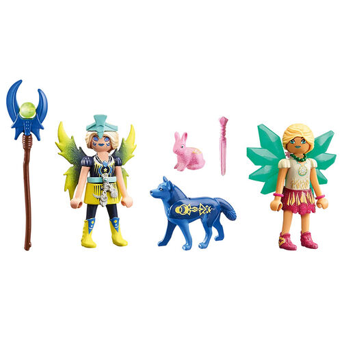 PLAYMOBIL - AYUMA: CRYSTAL Y MOON FAIRY CON ANIMALES DEL ALMA