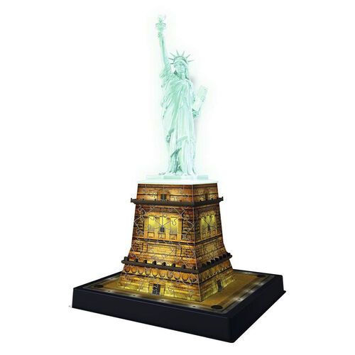 RAVENSBURGER PUZLE 3D ESTATUA DE LA LIBERTAD DE NOCHE 180 PIEZAS