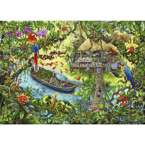 Ravensburger Escape Puzzle Kids - Expedición en la Jungla 368 Piezas