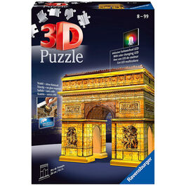 Ravensburger Puzle 3D Arco del Triunfo de Noche 216 Piezas