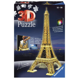 Ravensburger Puzle 3D Torre Eiffel de Noche 216 Piezas