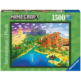 Ravensburger Puzle El Mundo de Minecraft 1500 Piezas