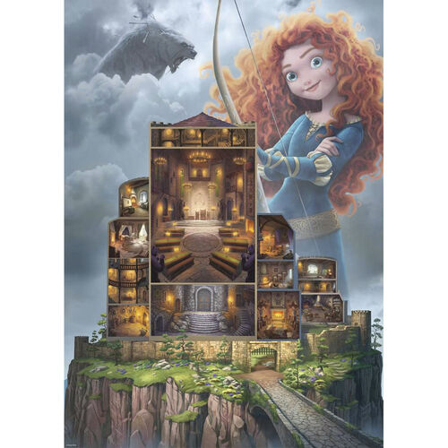 RAVENSBURGER - PUZLE CASTILLOS DE DISNEY: MÉRIDA 1000 PIEZAS