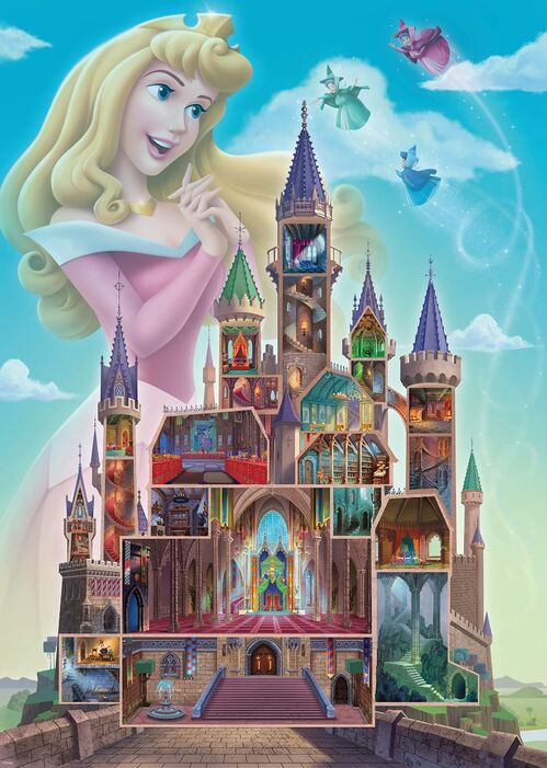 Ravensburger Puzle Castillos de Disney: Aurora 1000 Piezas