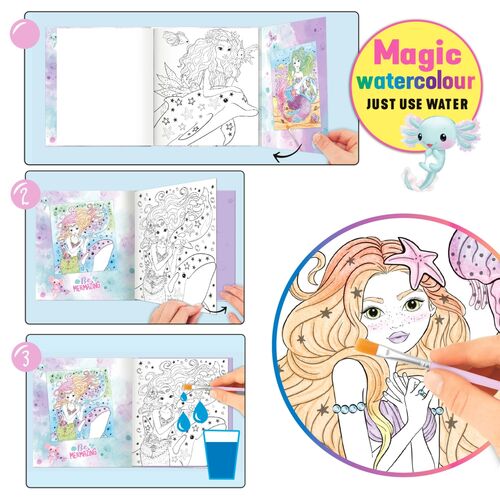 Top Model Libro de Acuarelas Mermaid