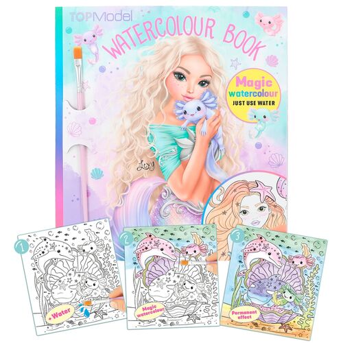 Top Model Libro de Acuarelas Mermaid