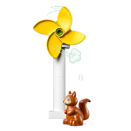LEGO DUPLO - AEROGENERADOR Y COCHE ELÉCTRICO