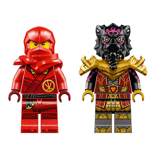 LEGO NINJAGO - BATALLA EN MOTO Y COCHE DE KAI Y RAS