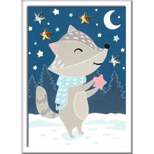 Ravensburger CreArt Kit Pintura Tejón entre las Estrellas