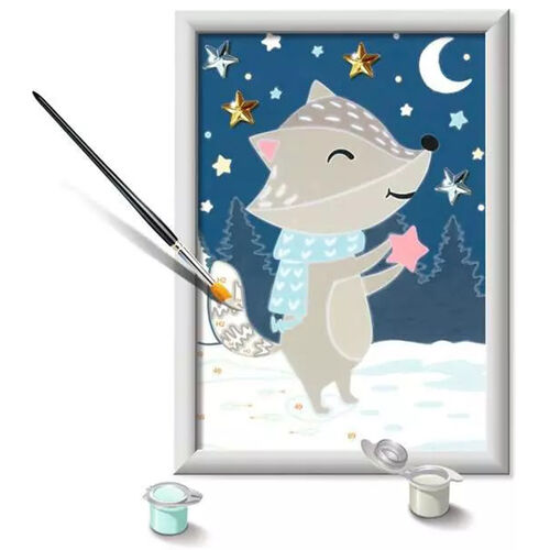 Ravensburger CreArt Kit Pintura Tejón entre las Estrellas