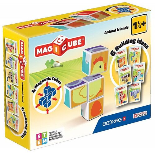 GEOMAG 00132 MAGICUBE Animal Friends 4 pcs