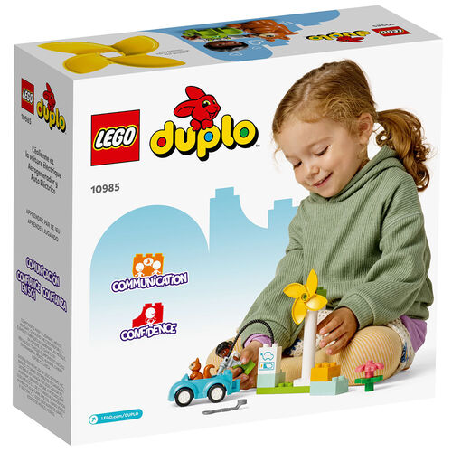 LEGO DUPLO - AEROGENERADOR Y COCHE ELÉCTRICO