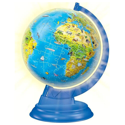 Ravensburger Puzle 3D Globo Terráqueo con luz 180 Piezas