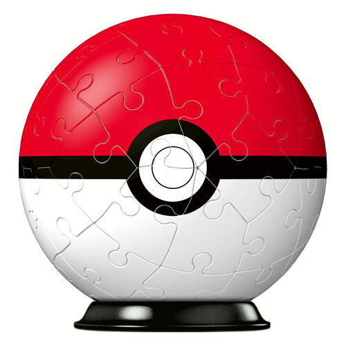RAVENSBURGER PUZLE 3D POKÉMON POKÉBALL ROJA 54 PIEZAS