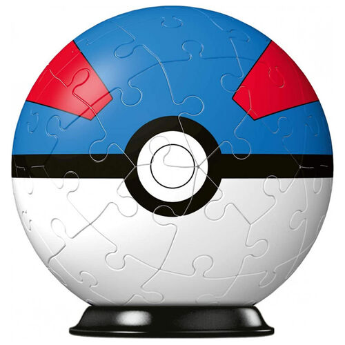 Ravensburger Puzle 3D Pokémon Pokéball Azul (Superball) 54 Piezas
