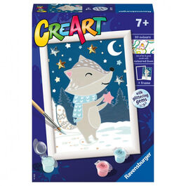 Ravensburger CreArt Kit Pintura Tejón entre las Estrellas