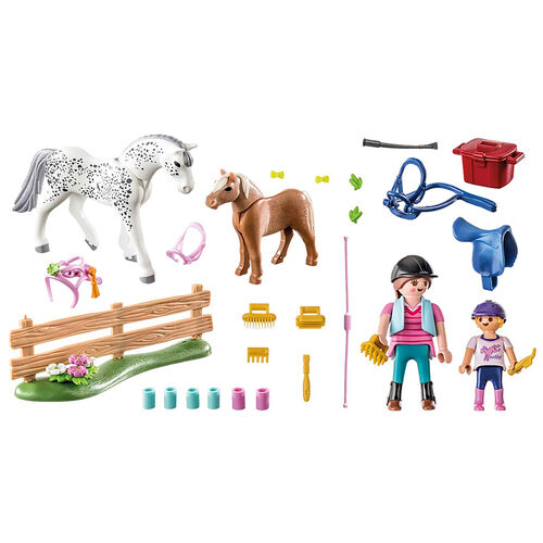 PLAYMOBIL - SET DE INICIO CUIDADO DE CABALLOS