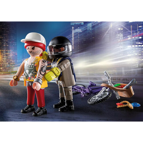 PLAYMOBIL STARTER PACK - FUERZAS ESPECIALES Y LADRÓN