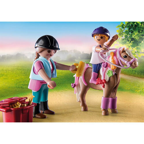 PLAYMOBIL - SET DE INICIO CUIDADO DE CABALLOS