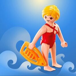 PLAYMOBIL 5285-9 SOBRE SORPRESA SERIE 4 NIÑAS VIGILANTE DE LA PLAYA