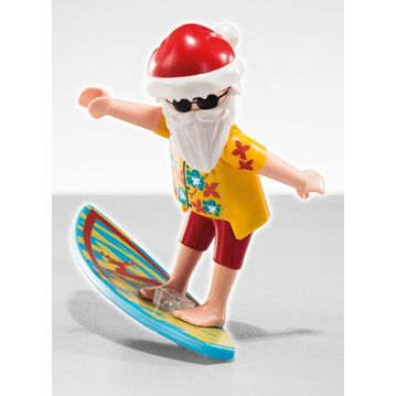 PLAYMOBIL  5458-11 SOBRE SORPRESA SERIE 6 NIÑOS - PAPÁ NOEL SURFEANDO