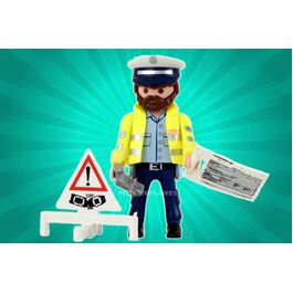 PLAYMOBIL 9332-5 SOBRE SORPRESA SERIE 13 NIÑOS - POLICÍA DE TRÁFICO