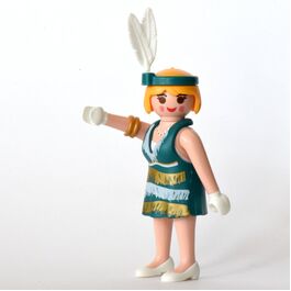PLAYMOBIL 9444-2 SOBRE SORPRESA SERIE 14 NIÑAS - BAILARINA DE CHARLESTÓN