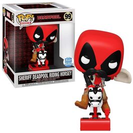 FUNKO POP! RIDES MARVEL: DEADPOOL - SHERIFF MONTANDO A CABALLO EXCLUSIVO