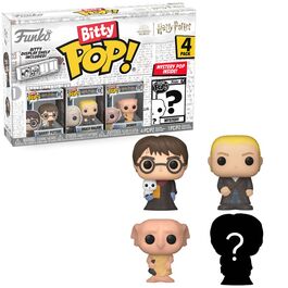 Funko Bitty Pop! Harry Potter - Harry Potter, Draco Malfoy, Dobby y ¿?