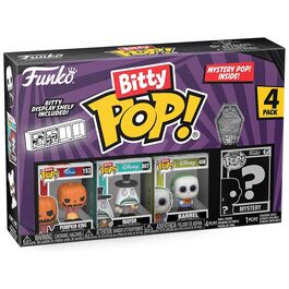 Funko Bitty Pop! Pesadilla Antes de Navidad - Rey Calabaza, Alcalde, Barrel y ¿?