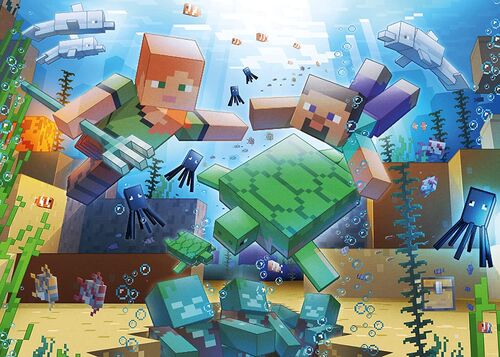 Ravensburger Puzle Minecraft: Mosaico 1000 piezas