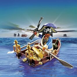 PLAYMOBIL PIRATA EN BOTE DE REMOS