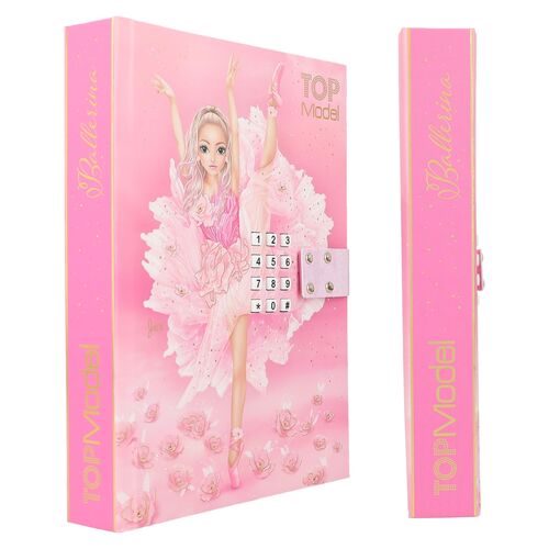 TOP MODEL - DIARIO CON CÓDIGO SECRETO ROSA BALLET