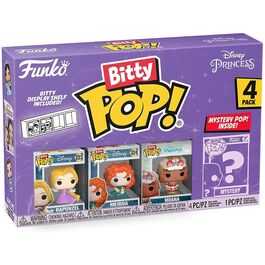 Funko Bitty Pop! Princesas Disney - Cenicienta, Blancanieves, Aurora y ¿?