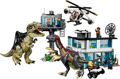 Lego Jurassic World Ataque de giganotosaurio y terizinosaurio