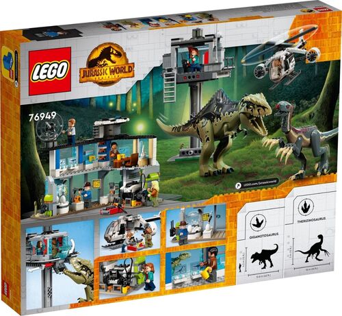 Lego Jurassic World Ataque de giganotosaurio y terizinosaurio