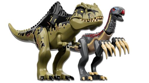 Lego Jurassic World Ataque de giganotosaurio y terizinosaurio