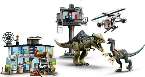 Lego Jurassic World Ataque de giganotosaurio y terizinosaurio