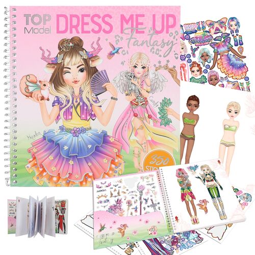 TOP MODEL - CUADERNO DE PEGATINAS DE FANTASÍA DRESS ME UP