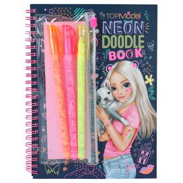 TOP MODEL - CUADERNO DE DIBUJO CON BOLÍGRAFOS DE NEÓN