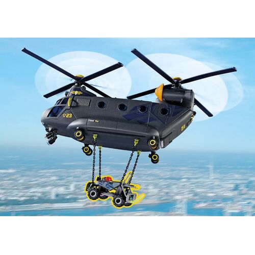Playmobil Fuerzas Especiales: Helicóptero Banana