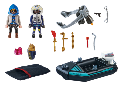 Playmobil Policía Mochila Propulsora: detención del ladrón de arte
