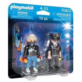 PLAYMOBIL - DUO PACK POLICIA Y VÁNDALO