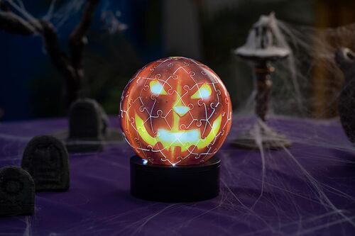 Ravensburger Puzle 3D Calabaza de Halloween Lámpara de Noche 74 Piezas