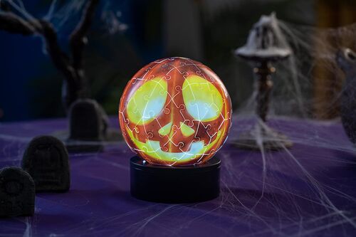 Ravensburger Puzle 3D Calabaza de Halloween Lámpara de Noche 74 Piezas